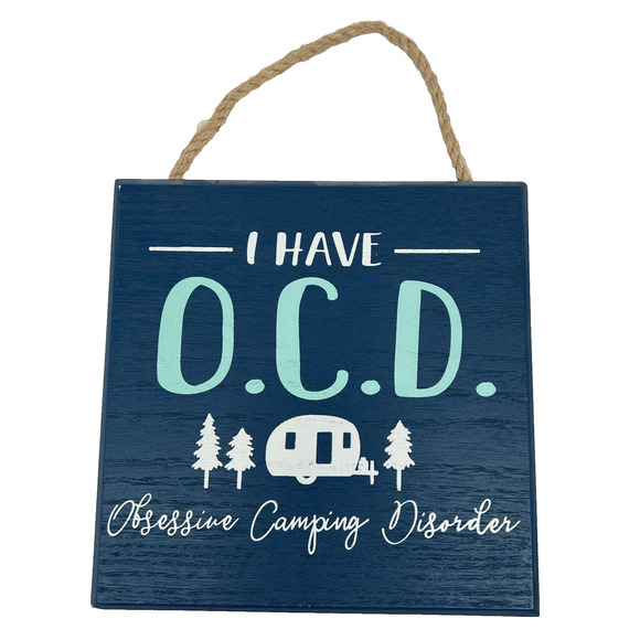 Camping Theme Signs Plaques Wood Wall Tree Hanging Decorations Home RV Campsite - Picture 3 of 7